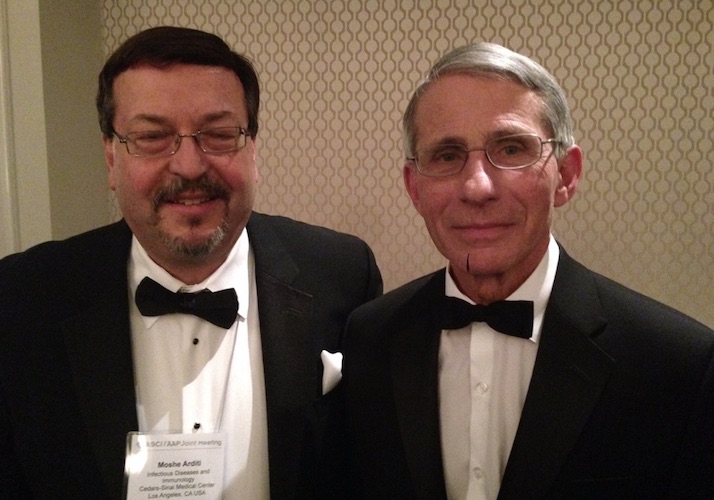 Dr. Moshe Arditi together with Dr. Anthony Fauci