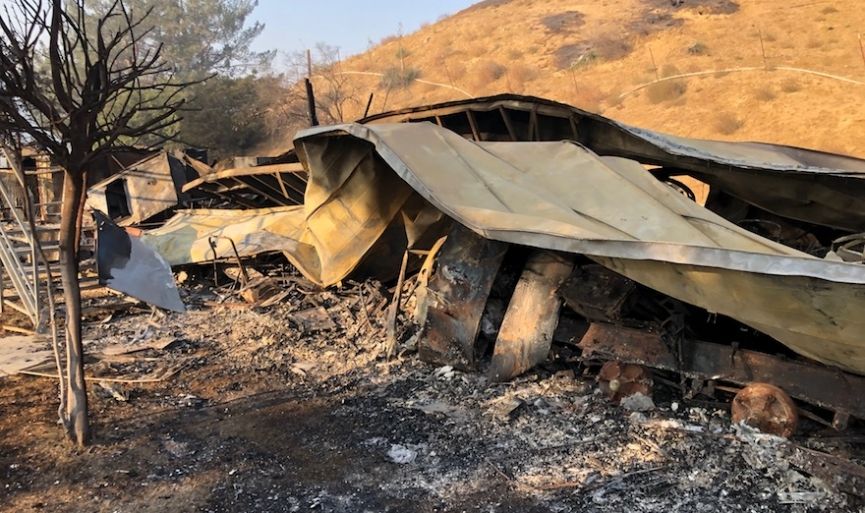 Güney California yangını Yahudi kurumların binalarını da yıktı