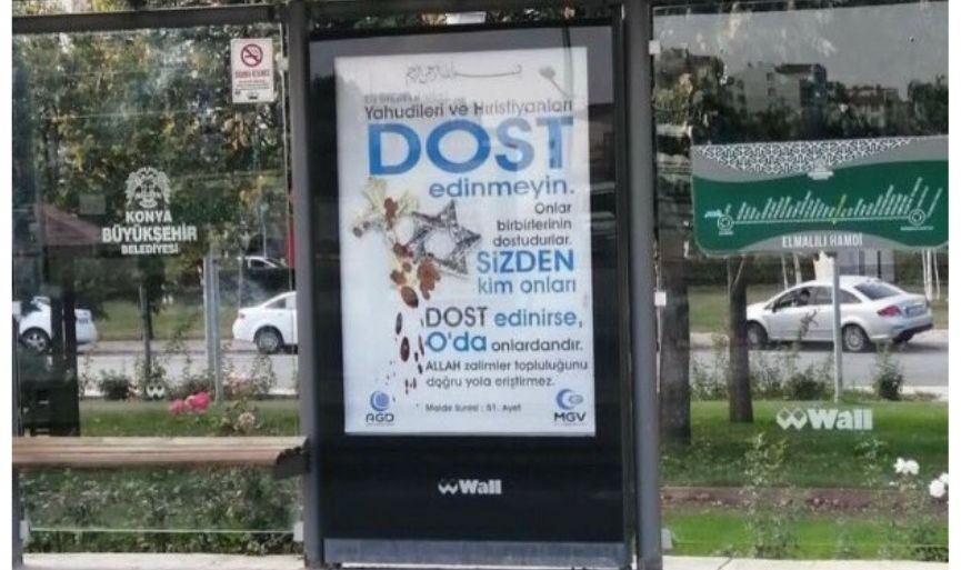 HATE on Billboards in Konya