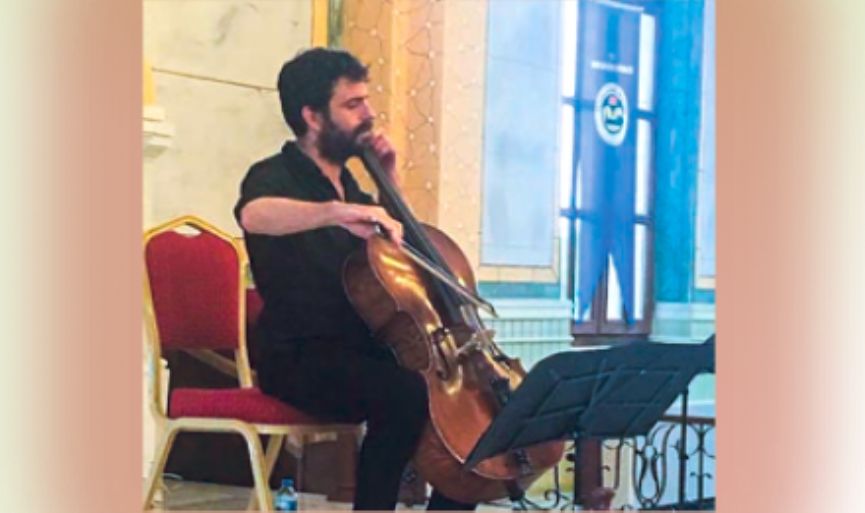 Israeli cellist Dan Weinstein was in Edirne Synagogue