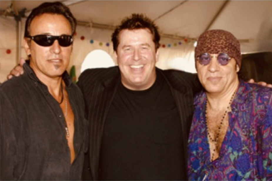 Martin Lewis with Bruce Springsteen & Steven Van Zandt