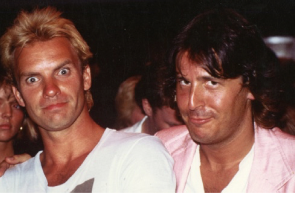 Martin Lewis with Sting