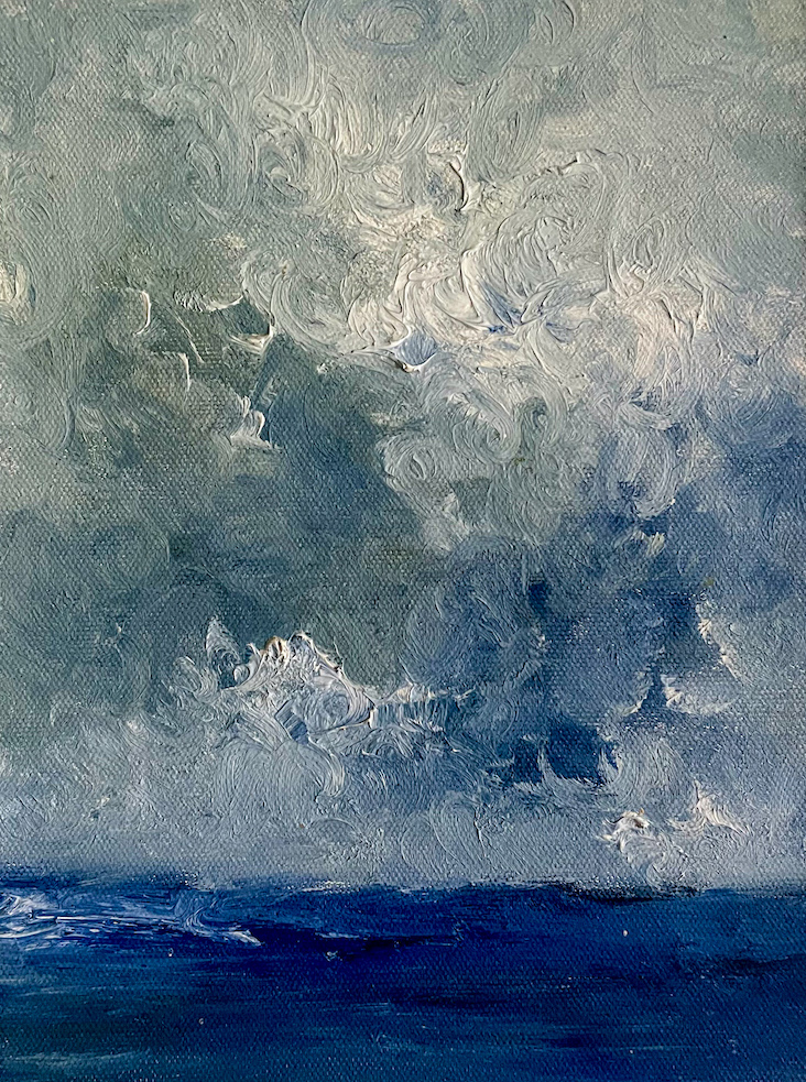 Sea and Clouds, oil painting by Koenraad Marinus Van Lier