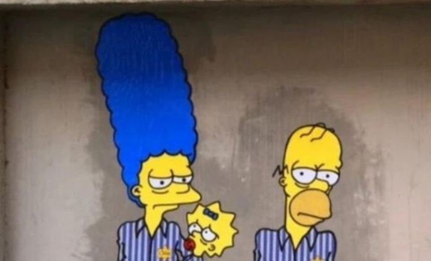 ´Simpson´lar Holokost anıtının üzerine kurbanlar olarak resmedildi