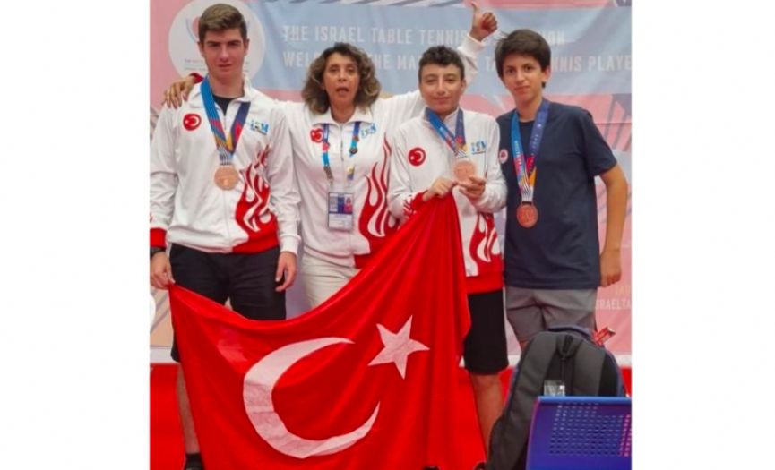 Turkey Won Bronze Medal in Table Tennis at Maccabiah Games