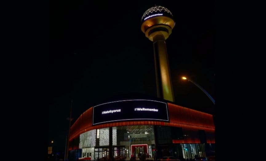 Ankara´s Atakule Tower Illuminated to Commemorate Holocaust Victims