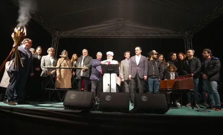 Last Night of Hanukkah Celebrated in Balat with a Joyful Ceremony
