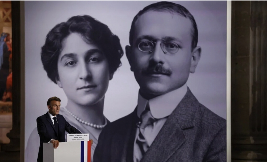 Fransa&acute;dan, tarih�i ve direni��i Bloch&acute;u an�t mezar