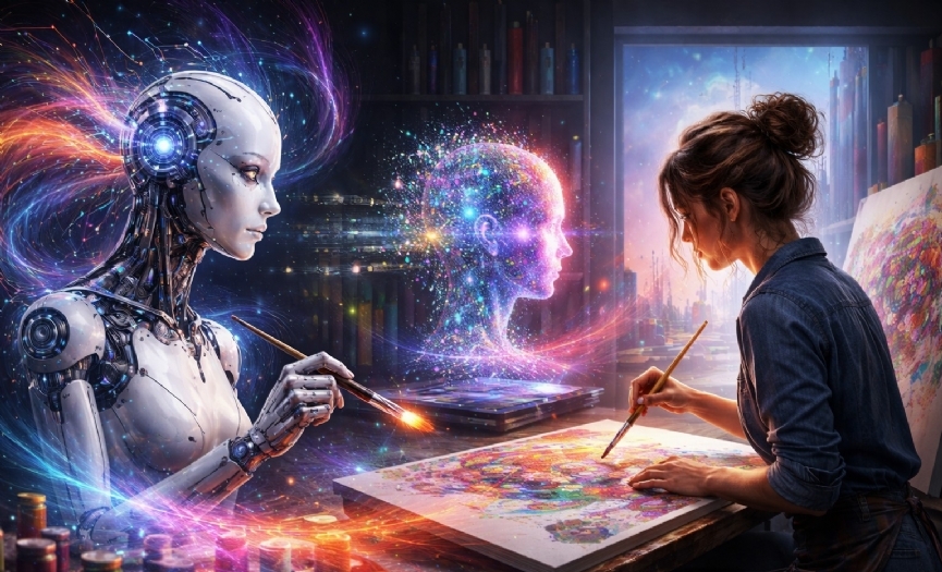 Yapay zeka �a��nda sanat�n rol�